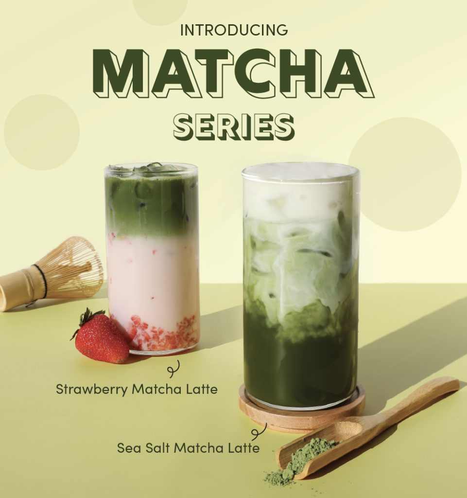 Introducing: Matcha Series Strawberry Matcha Latte Sea Salt Matcha Latte