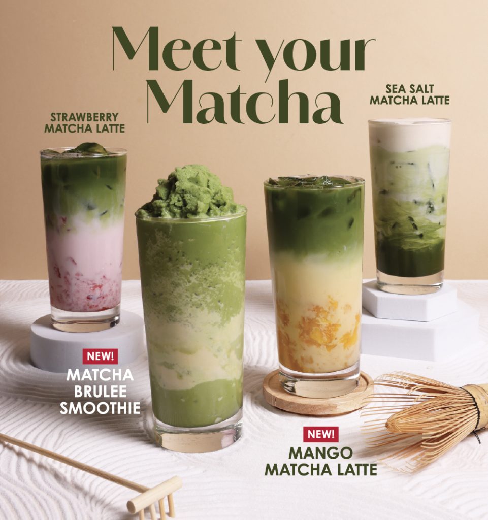 Meet your Matcha | Strawberry Matcha Latte | Sea Salt Matcha Latte | NEW! Matcha Brûlée Smoothie | NEW! Mango Matcha Latte